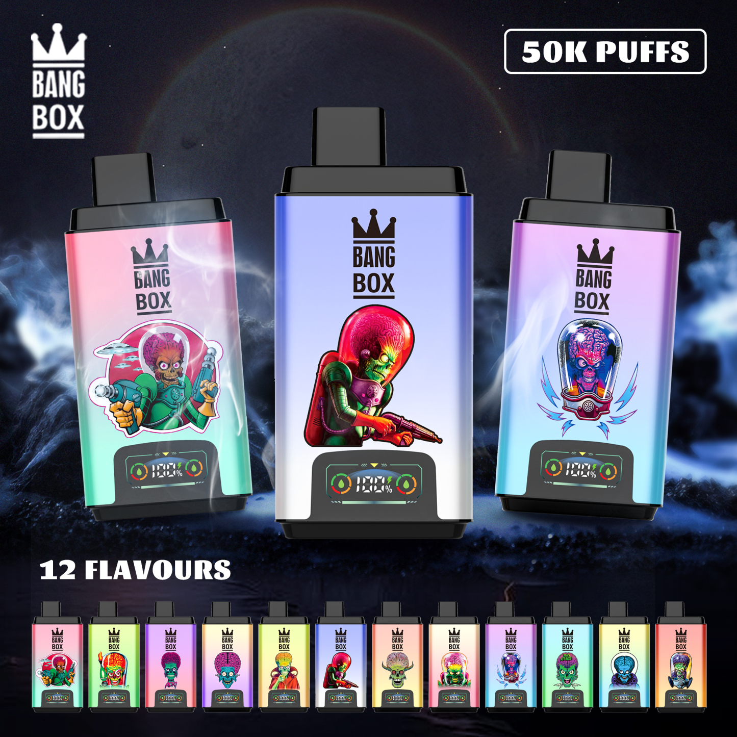 🎁3 db-os BANG BOX 50000 Puffs Double Flavor Disposable Vape – Titokdoboz árzuhanás!