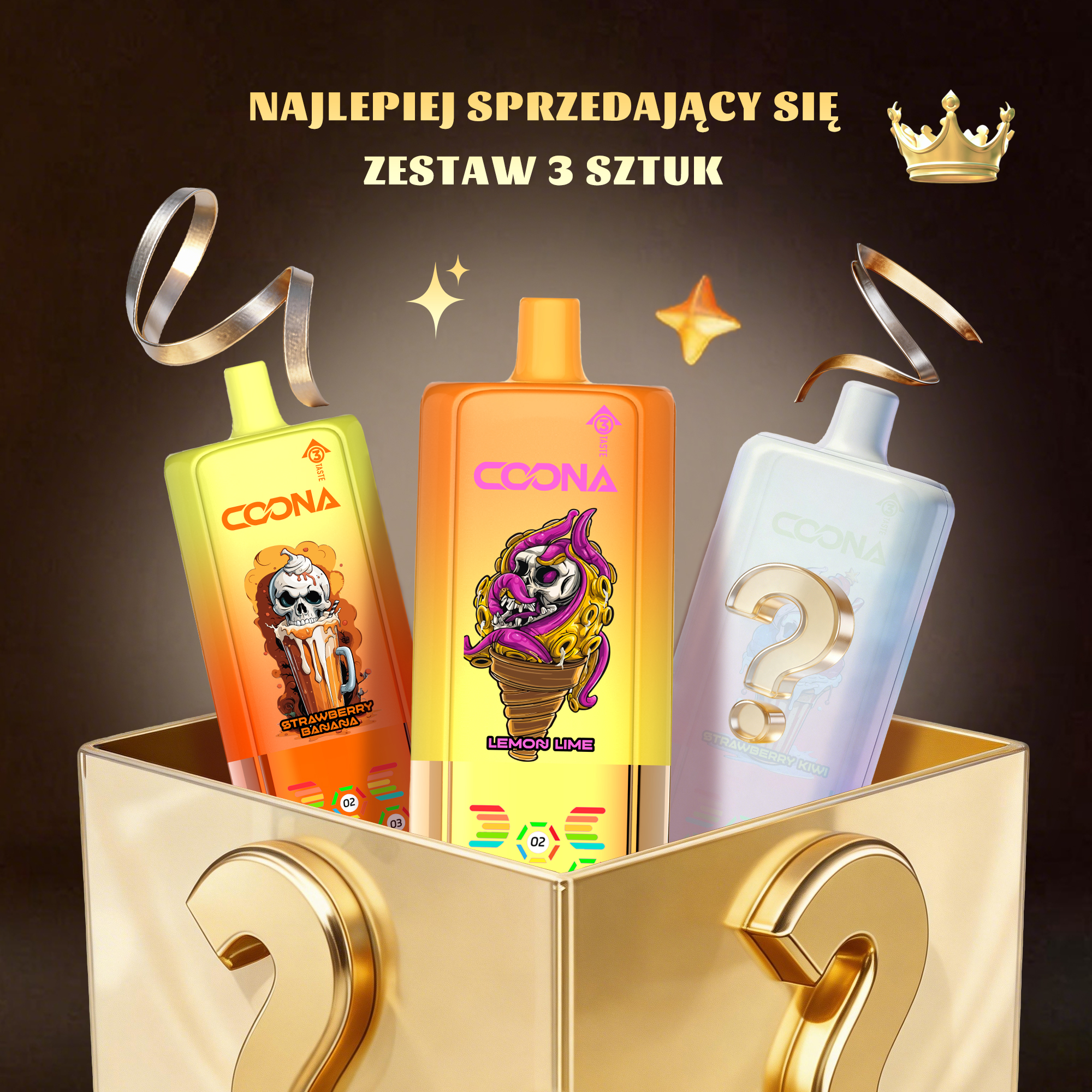 🎁3x niespodzianka - BANG BOX 80000 Puffs 3 in1 Flavor Disposable Vape