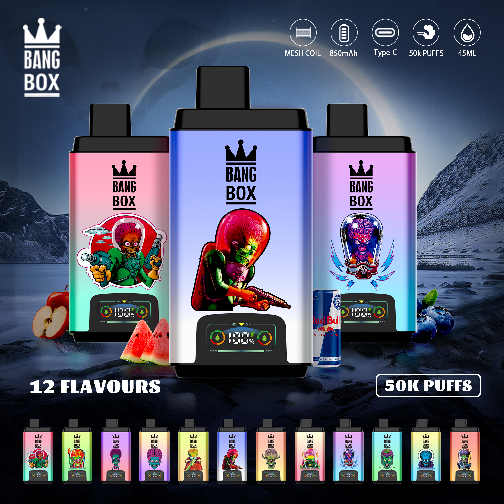 BANG BOX 50K Puffs 2-in-1 Flavor Disposable Vape