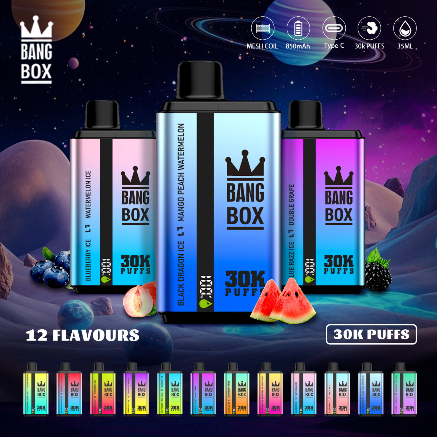 BANG BOX 30K Puffs 2-in-1 Flavor Disposable Vape