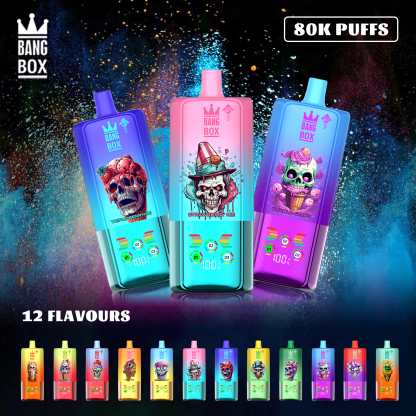 BANG BOX 80000 Puffs 3 in1 Flavor Disposable Vape - Strawberry Kiwi + Sour Mango Pineapple + Strawberry Red Bull