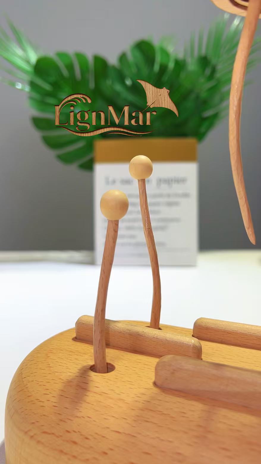 Handcrafted Wooden Jellyfish Automaton(Big)