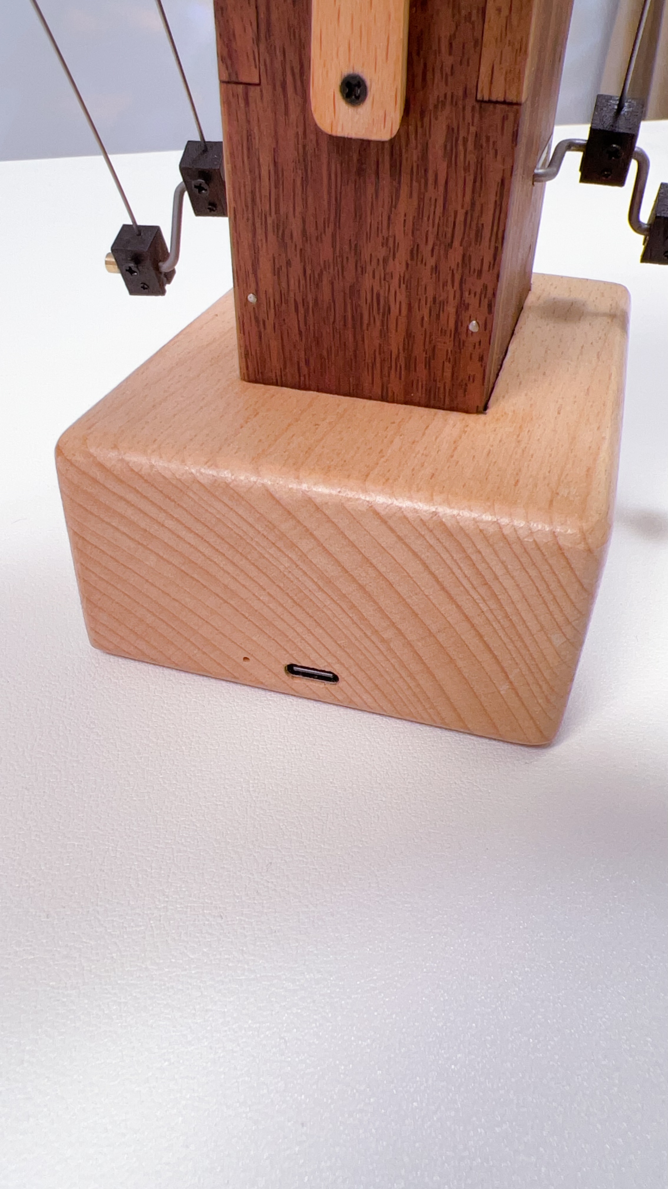 Handcrafted Wooden Manta Ray Automaton