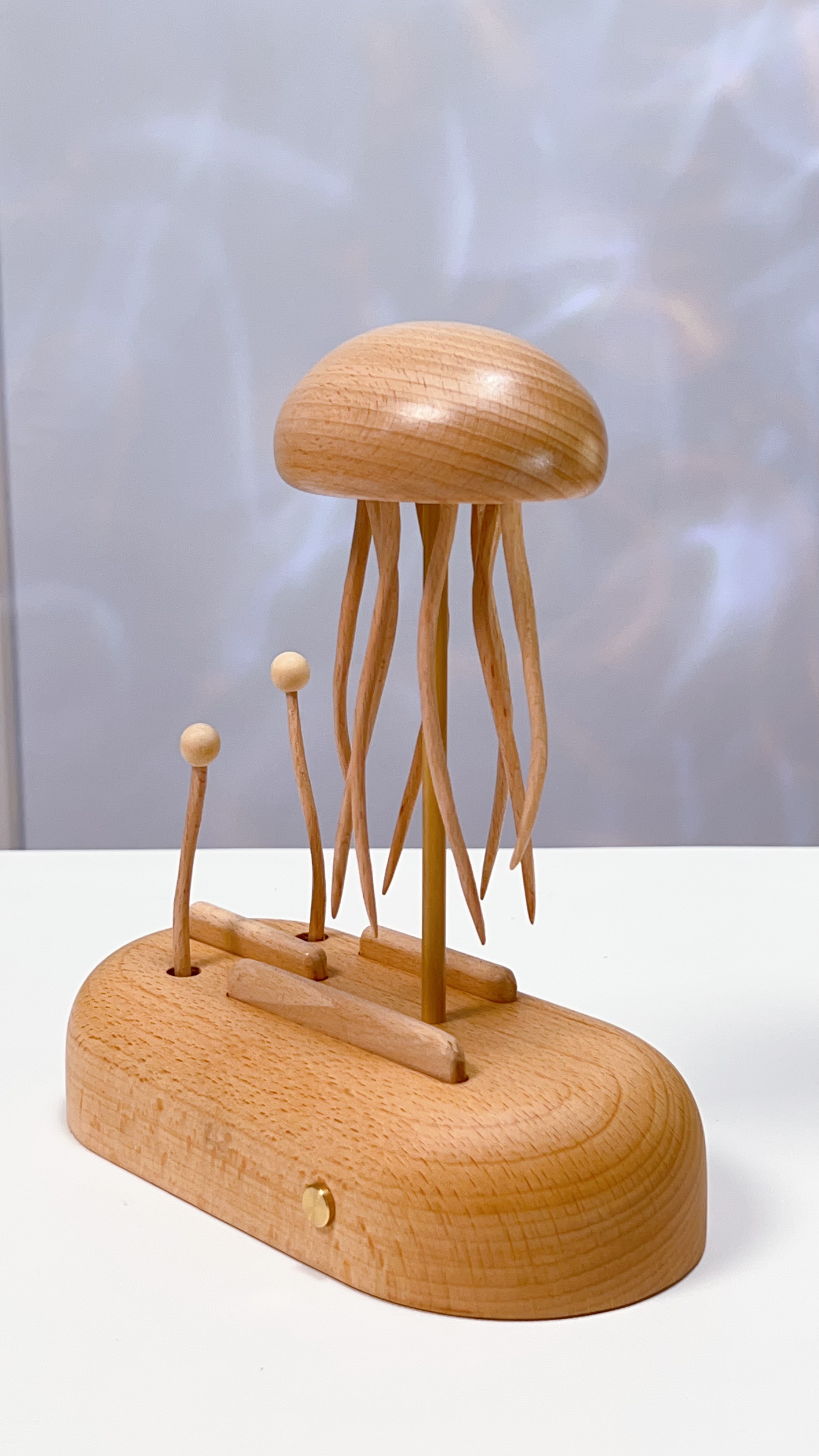 Handcrafted Wooden Jellyfish Automaton(Big)