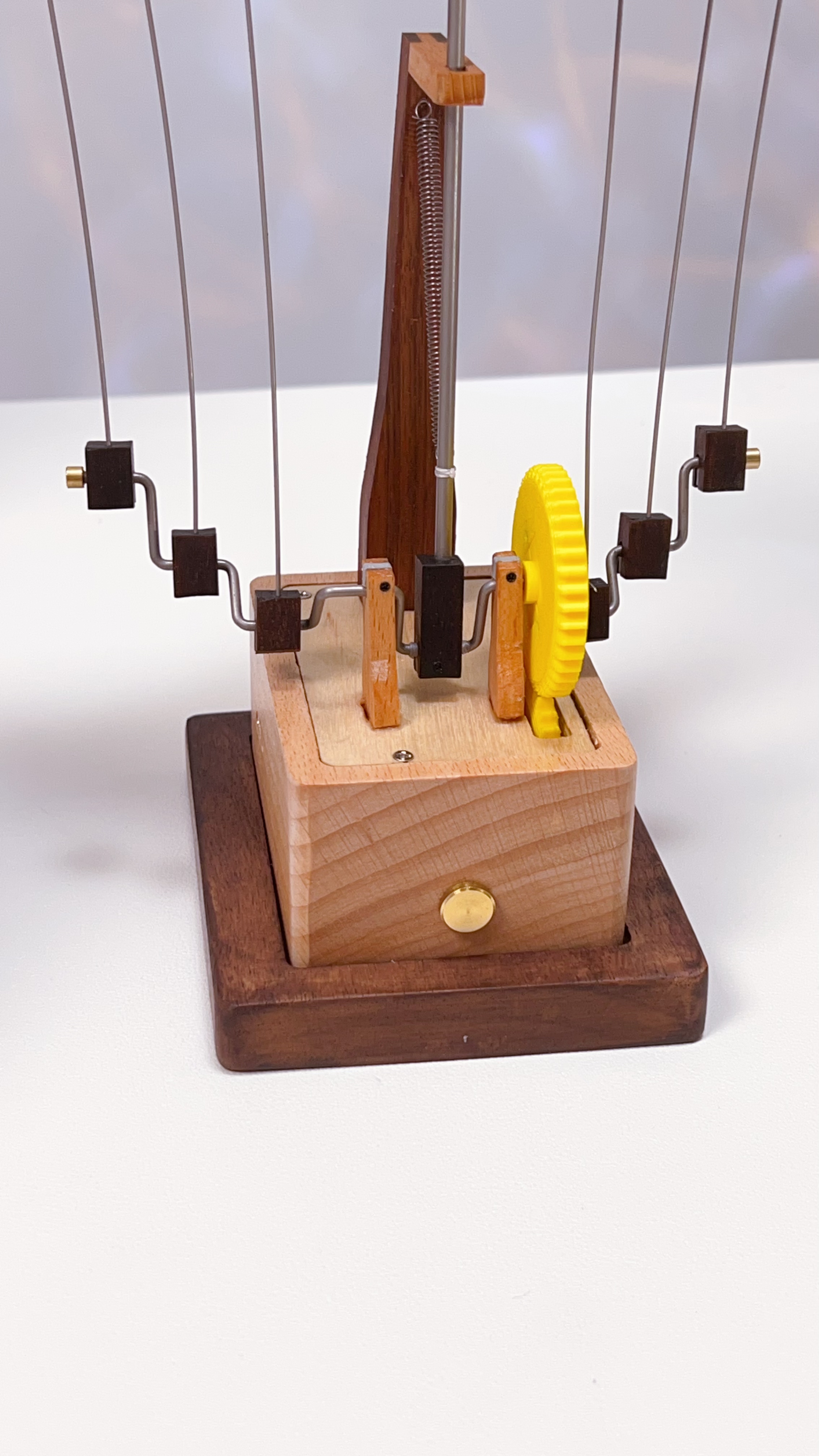 Handcrafted Wooden Manta Ray Automaton