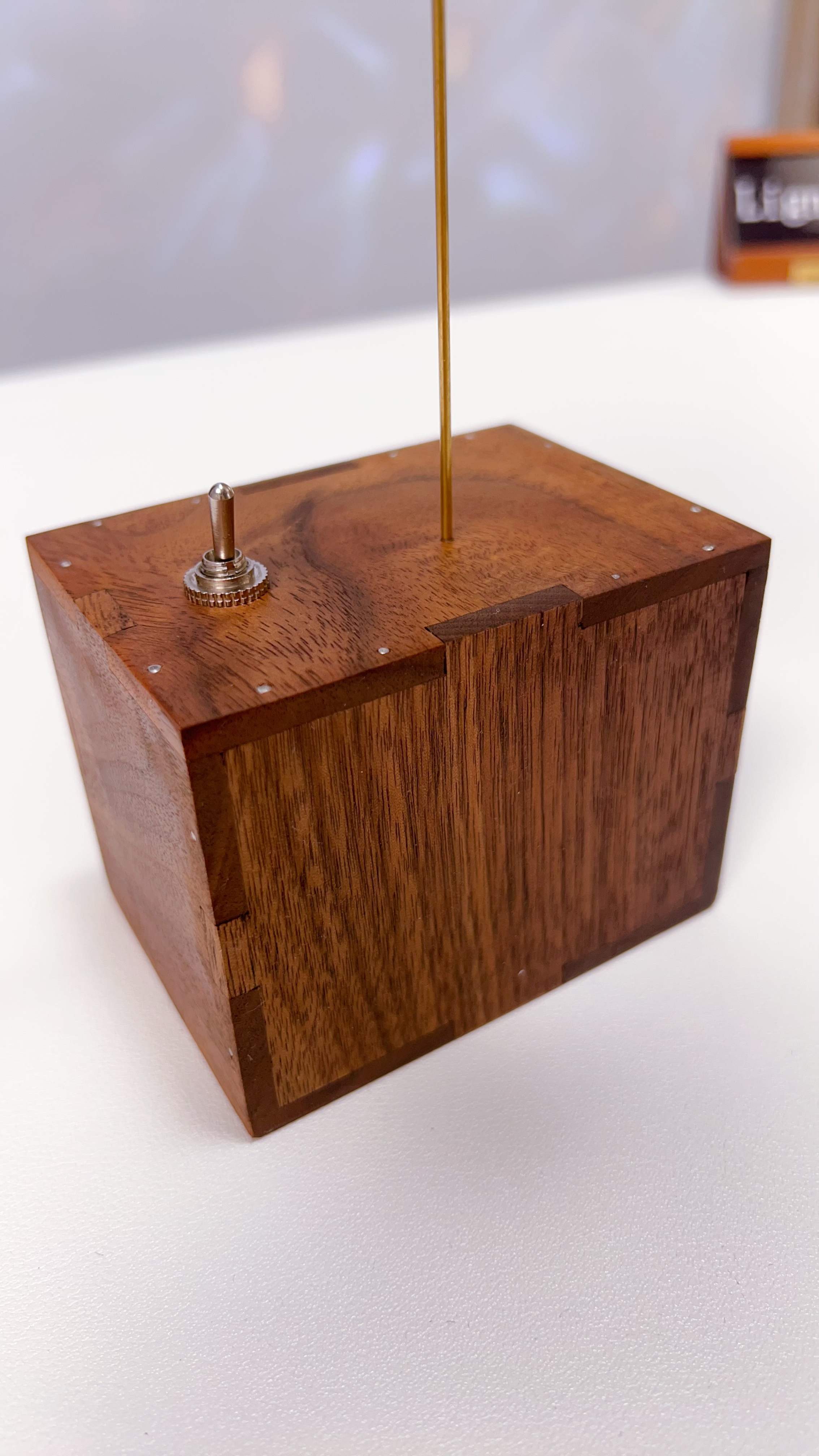 Handcrafted Walnut Swan Automaton