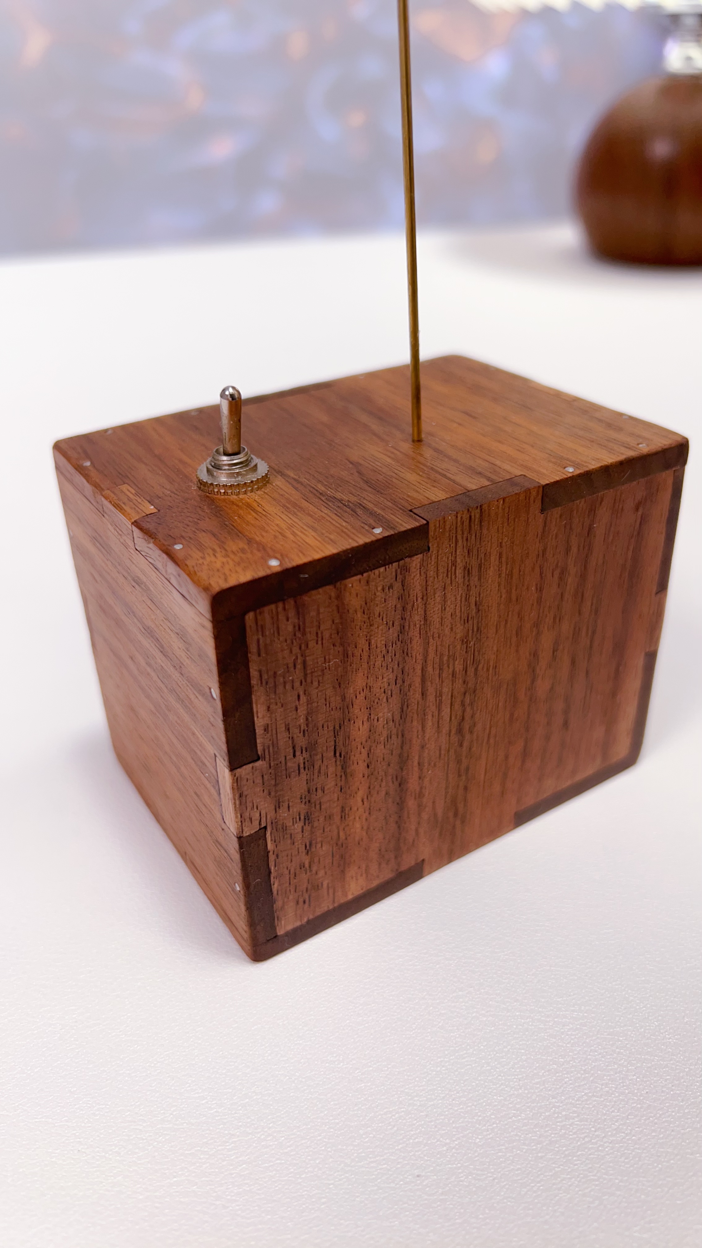 Handcrafted White Walnut Swan Automaton
