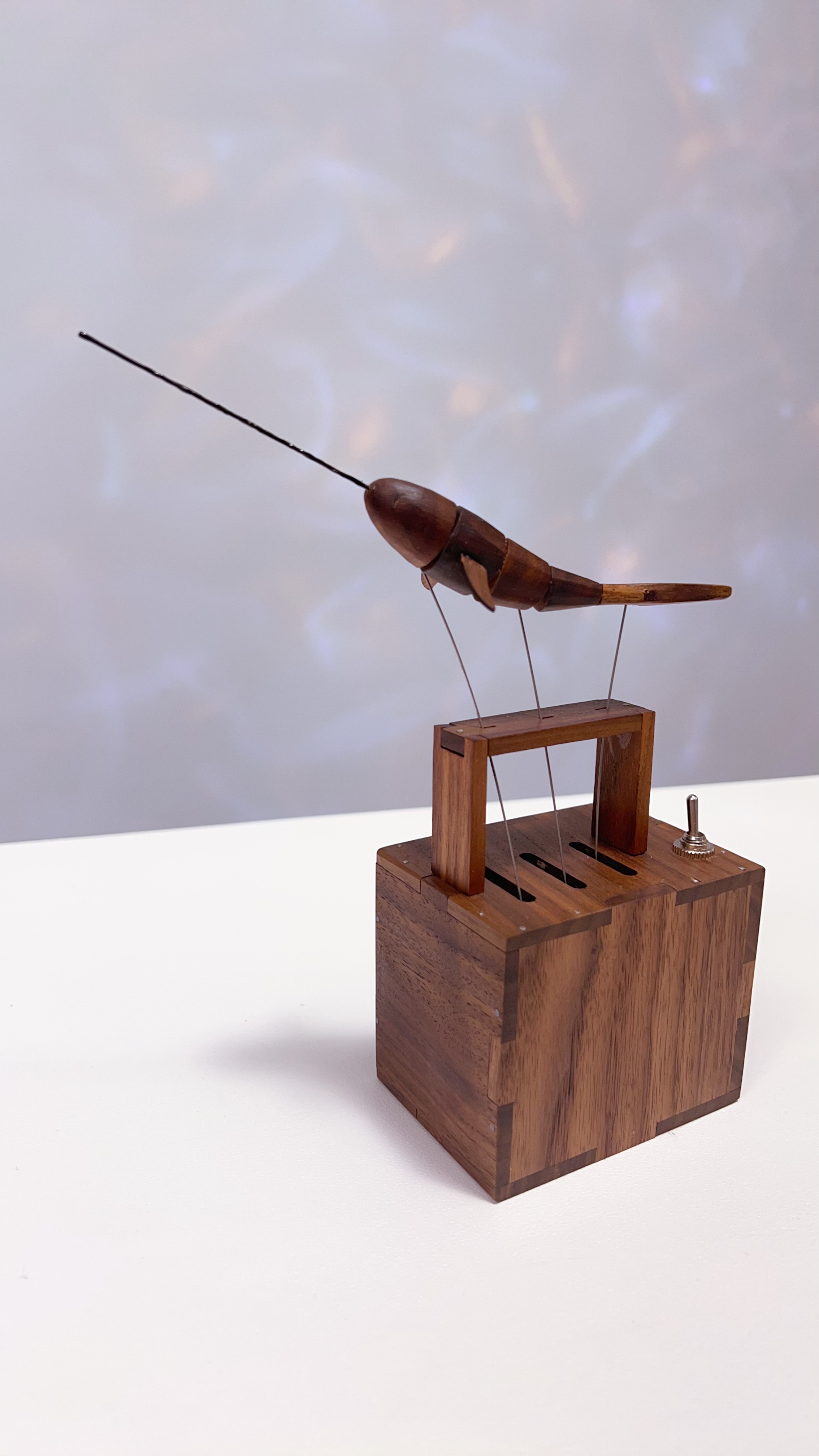 Handcrafted   Walnut   Whale   Automaton