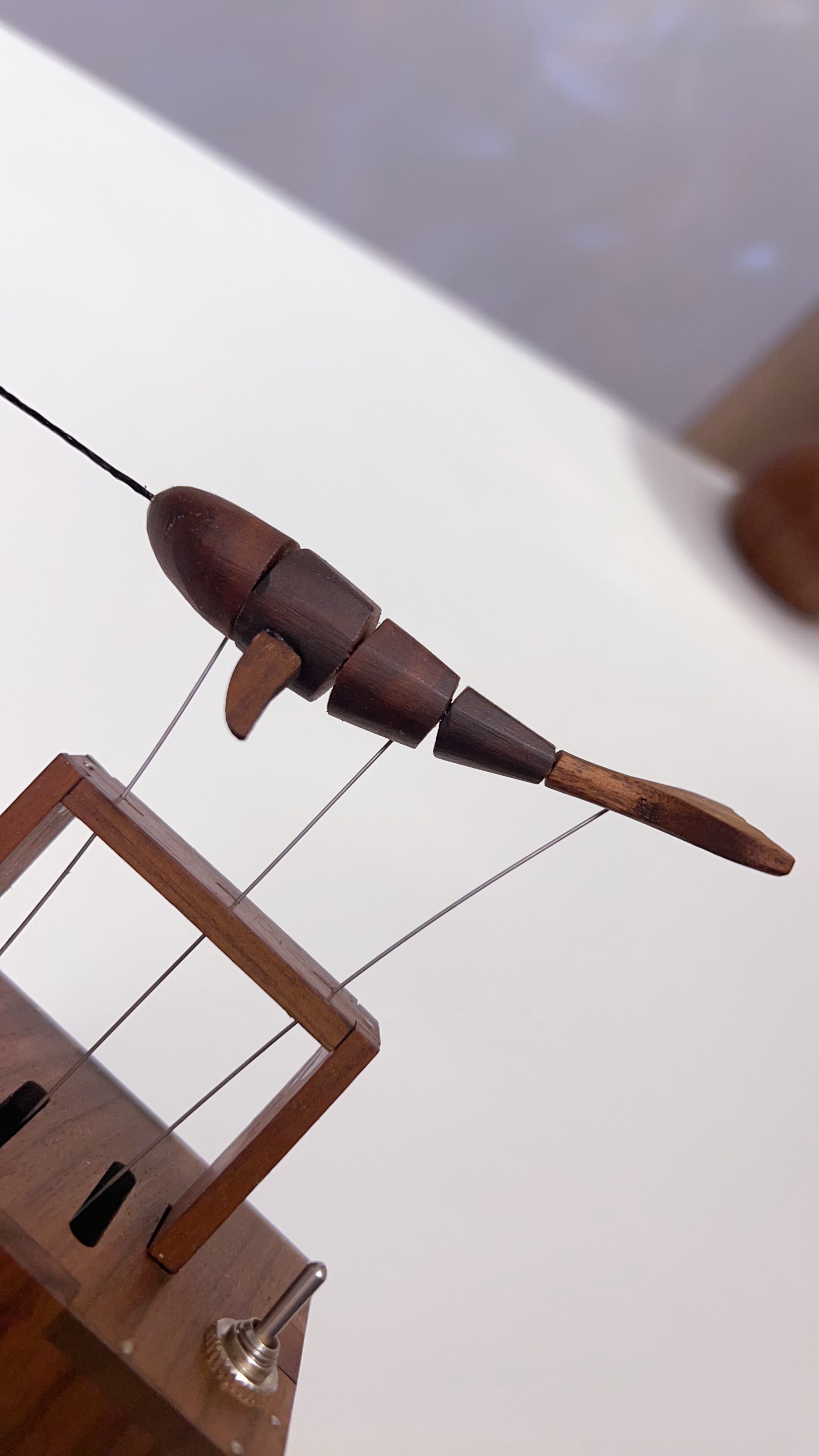 Handcrafted   Walnut   Whale   Automaton