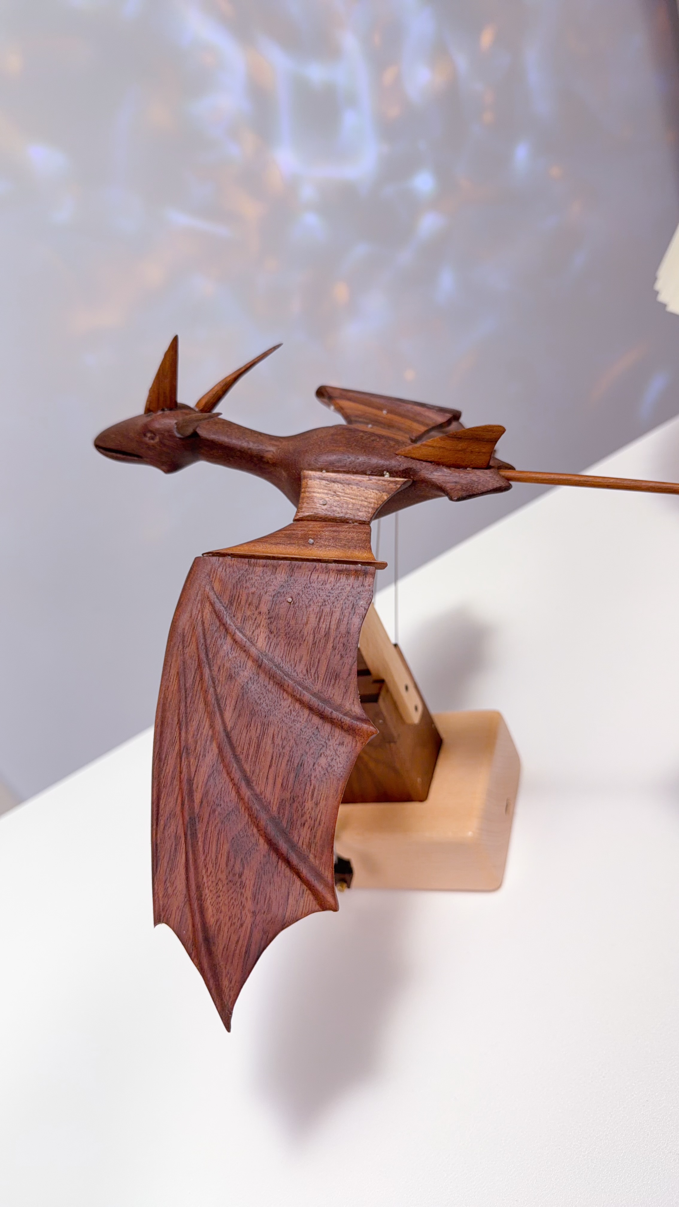 Handcrafted Wooden Dragon Automaton