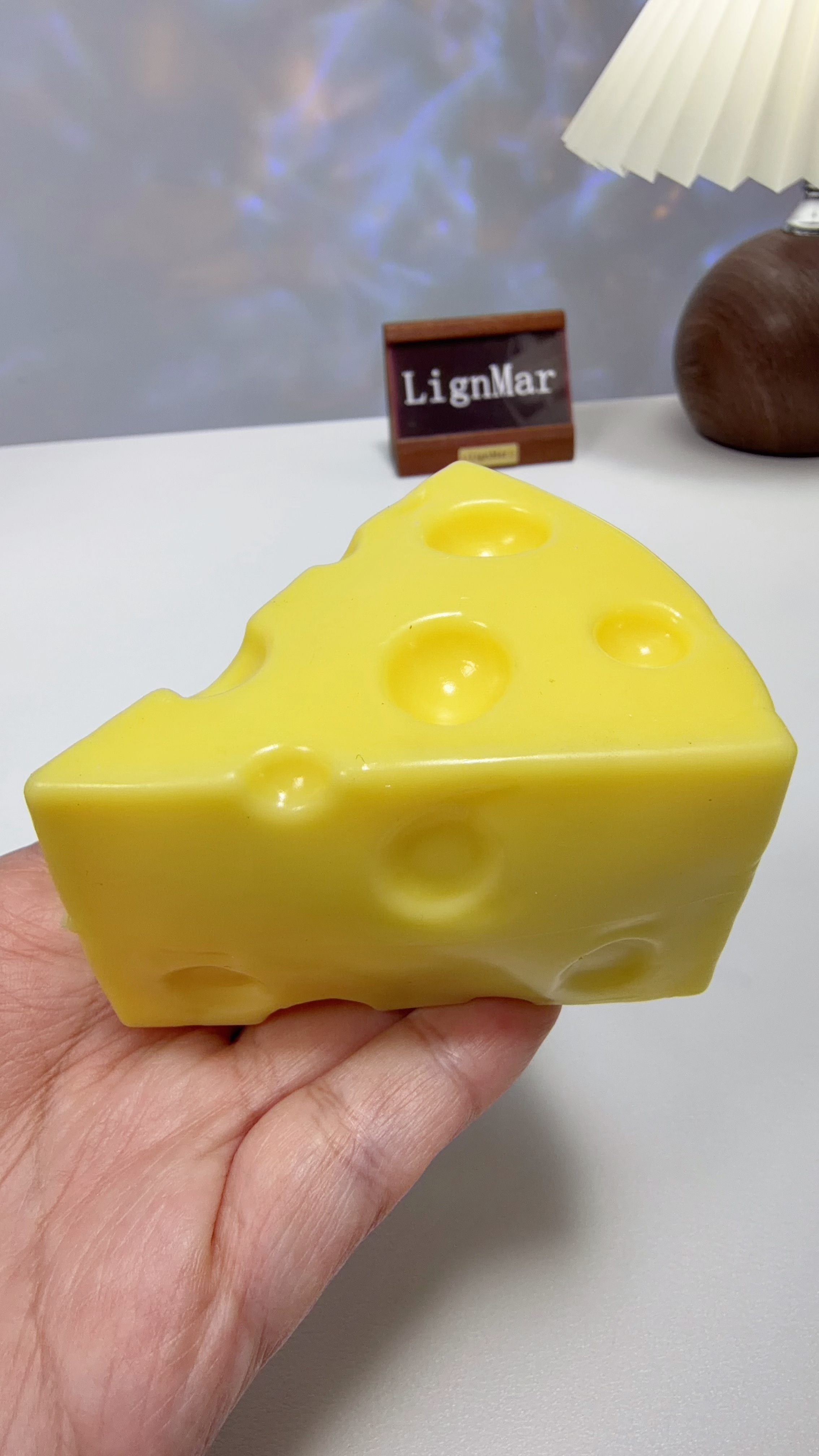 Triangle Cheese Stress Ball (Block Filling)