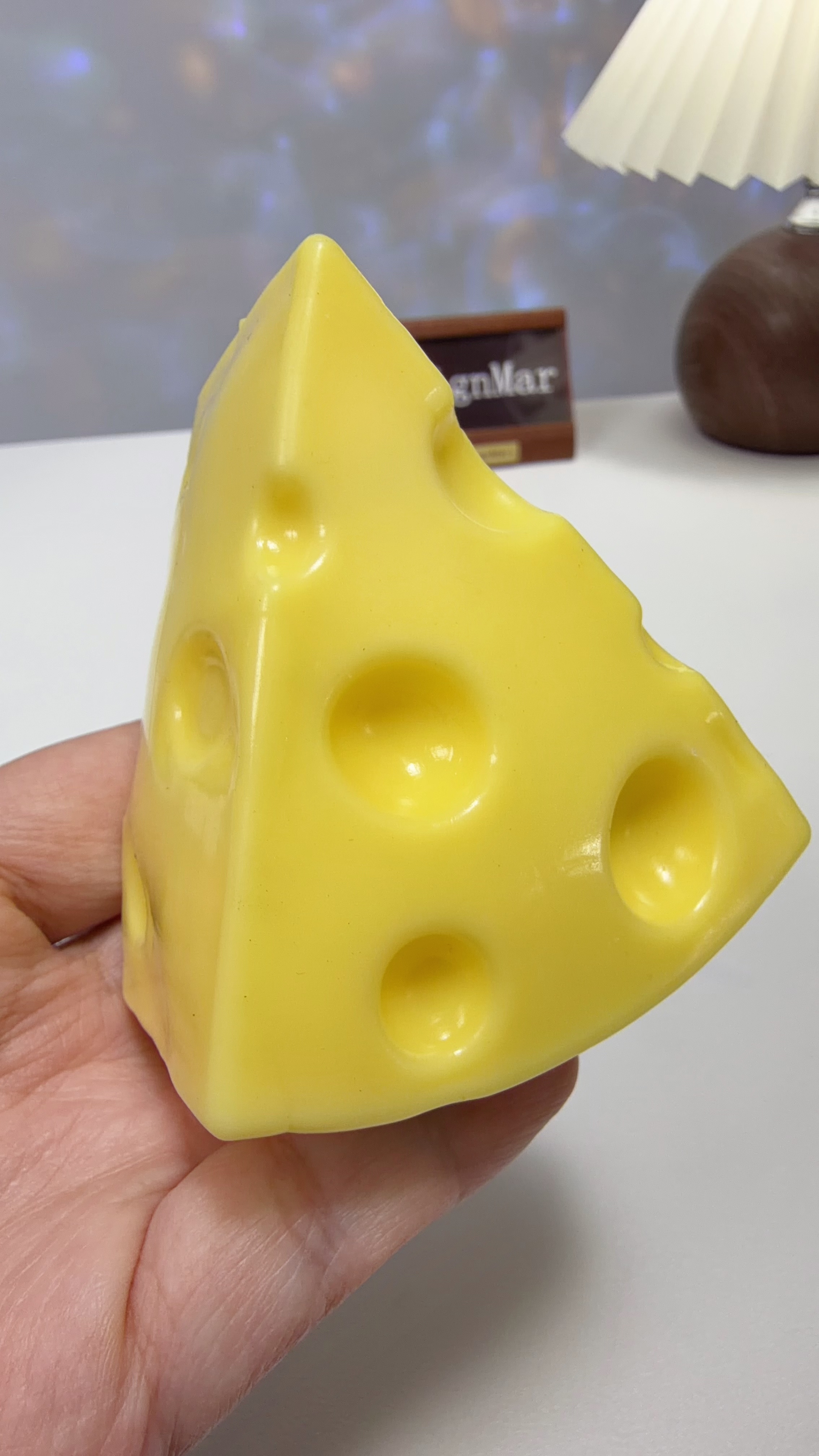 Triangle Cheese Stress Ball (Block Filling)