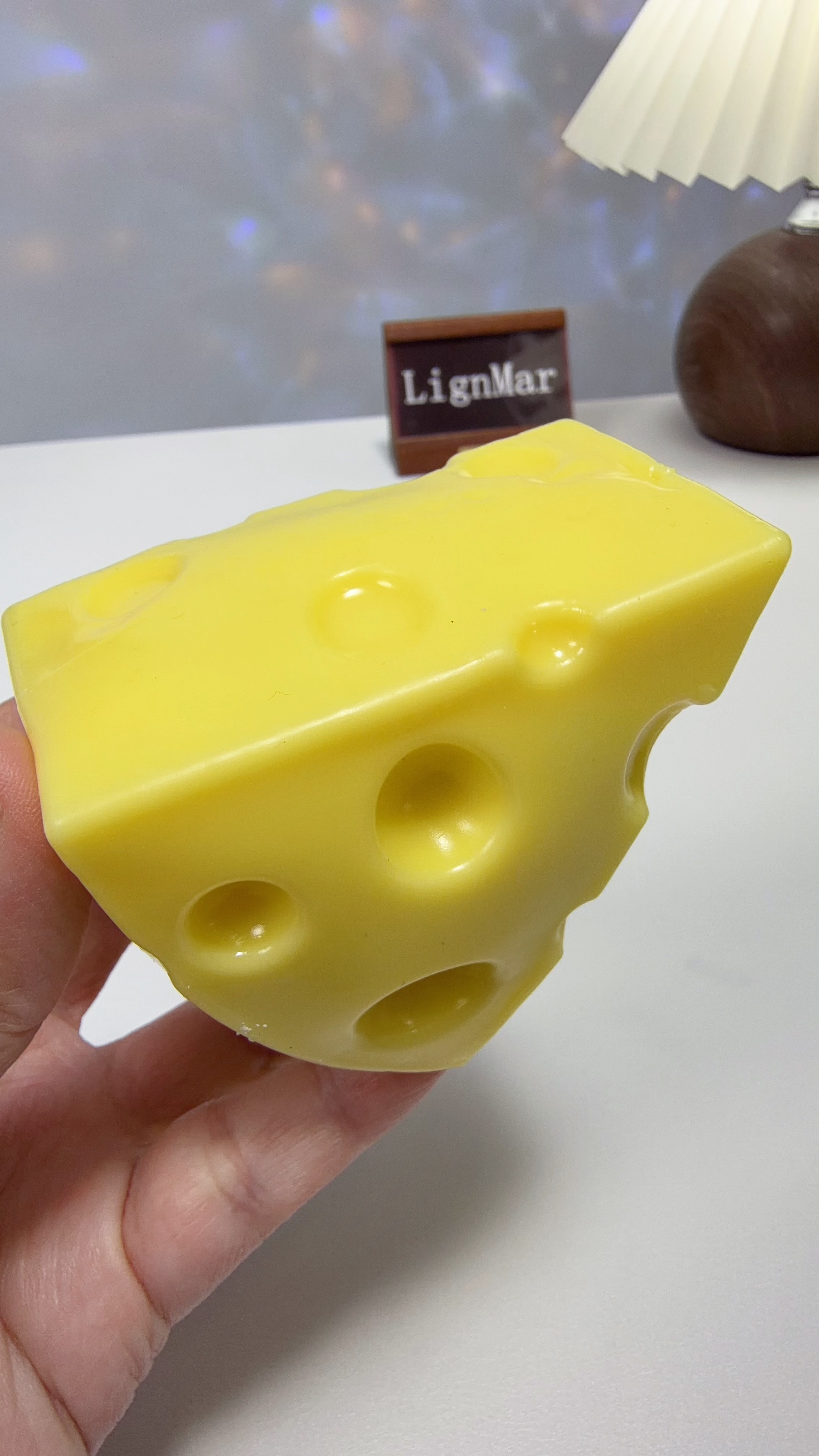 Triangle Cheese Stress Ball (Block Filling)