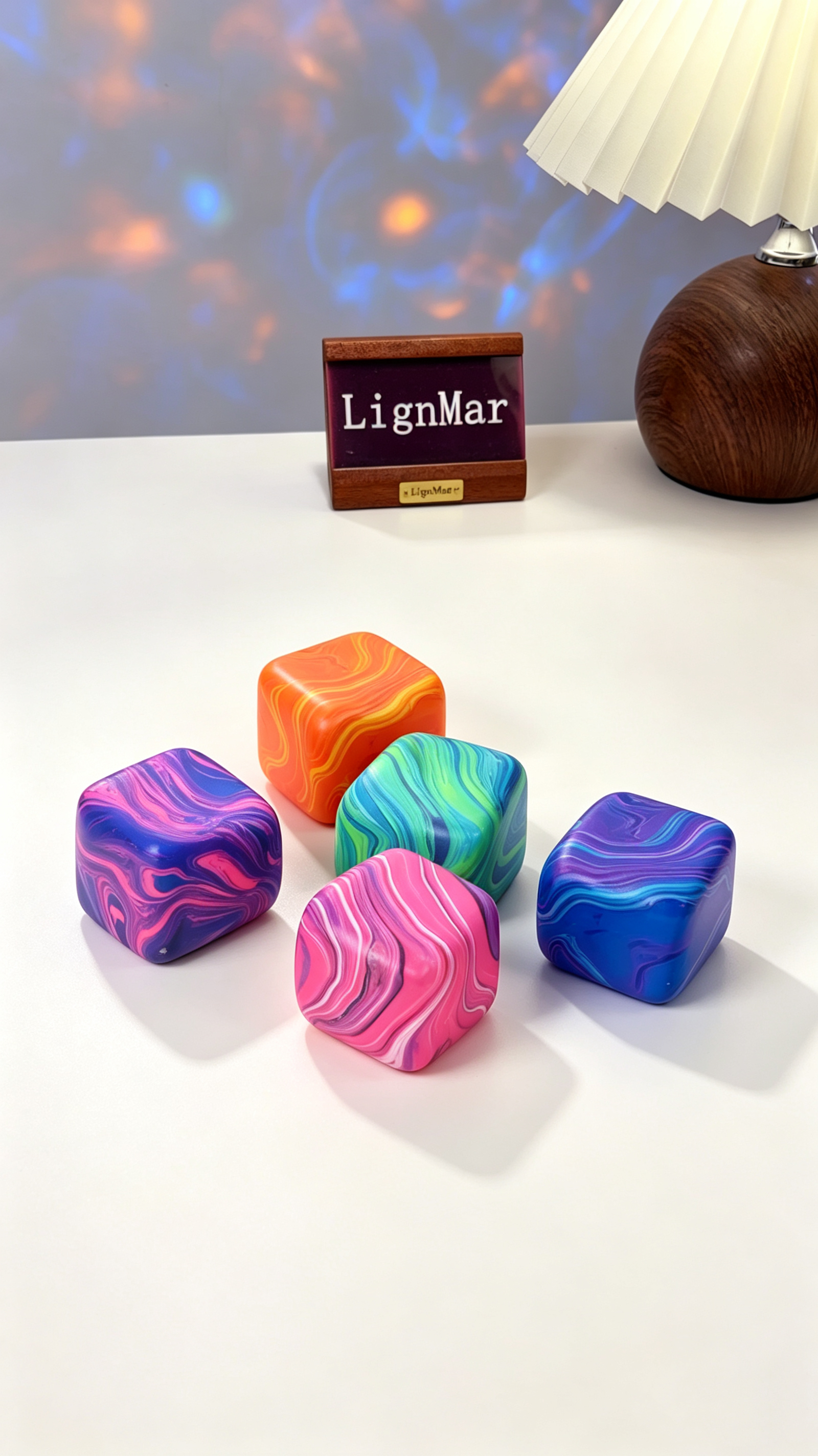 Marble Cube Squishy Ball