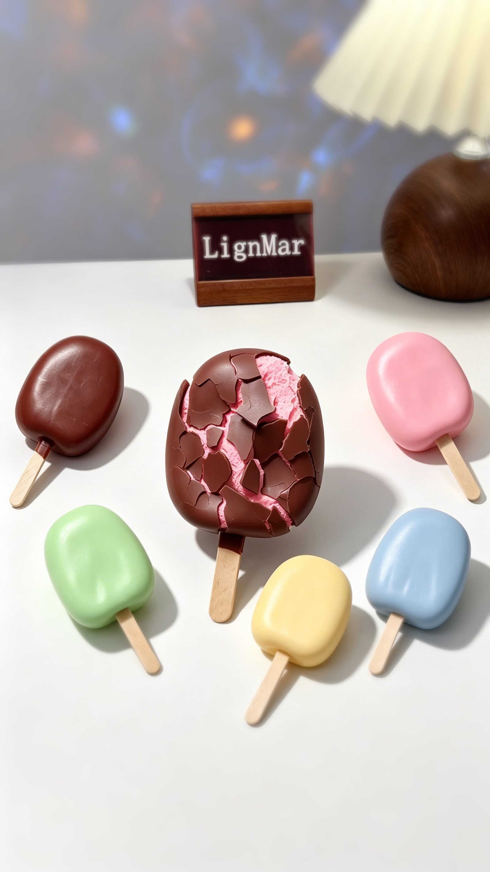 Crackle Ice Cream Pop Stress Squeeze Toy