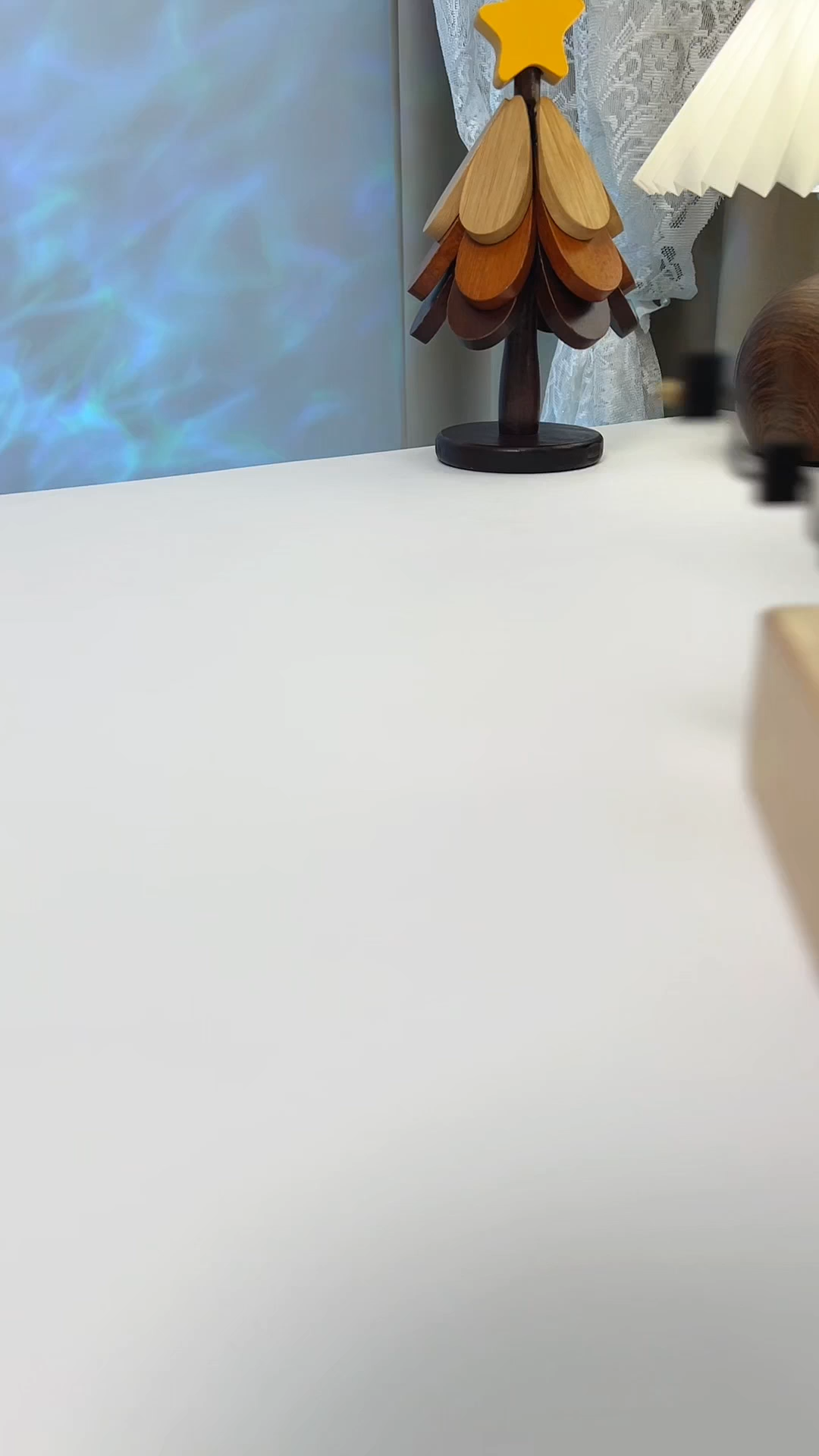 Handcrafted Wooden Manta Ray Automaton