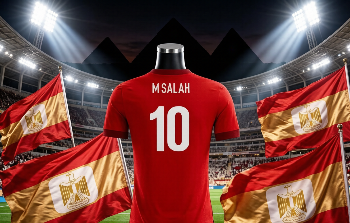 Egypt concept jersey in Cairo stadium