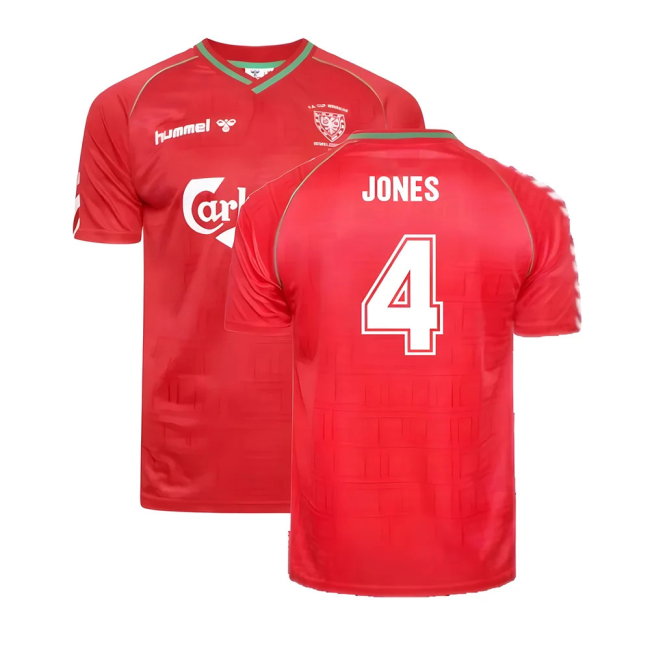 1988 Wimbledon Hummel Retro Away Shirt (Jones 4)-SoccerKits Hub | Buy Soccer Jerseys Online