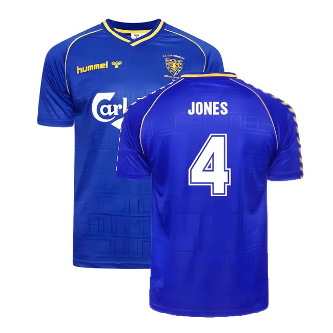 1988 Wimbledon Hummel Retro Home Shirt (Jones 4)-SoccerKits Hub | Buy Soccer Jerseys Online