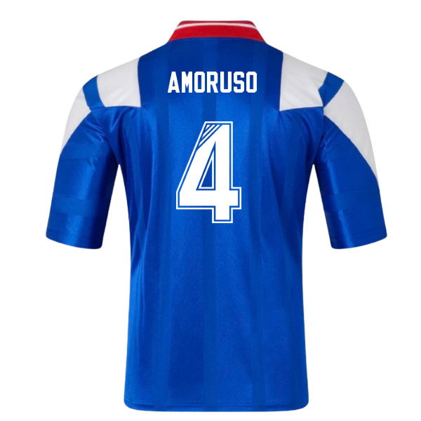 1992-1994 Rangers Retro Home Shirt (AMORUSO 4)-SoccerKits Hub | Buy Soccer Jerseys Online