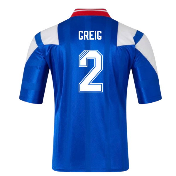 1992-1994 Rangers Retro Home Shirt (GREIG 2)-SoccerKits Hub | Buy Soccer Jerseys Online