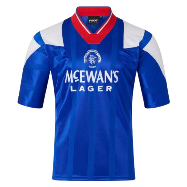 1992-1994 Rangers Retro Home Shirt (Your Name)-SoccerKits Hub | Buy Soccer Jerseys Online