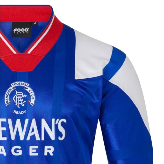 1992-1994 Rangers Retro Home Shirt (Your Name)-SoccerKits Hub | Buy Soccer Jerseys Online