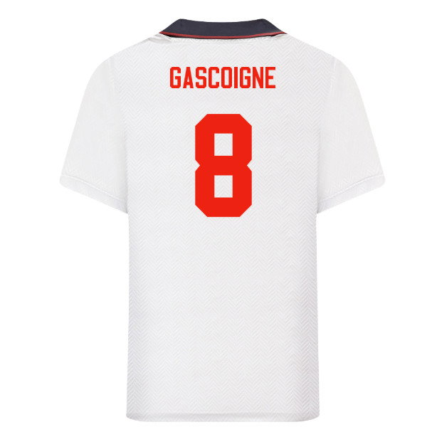 1993 England Home Retro Shirt (Gascoigne 8)-SoccerKits Hub | Buy Soccer Jerseys Online