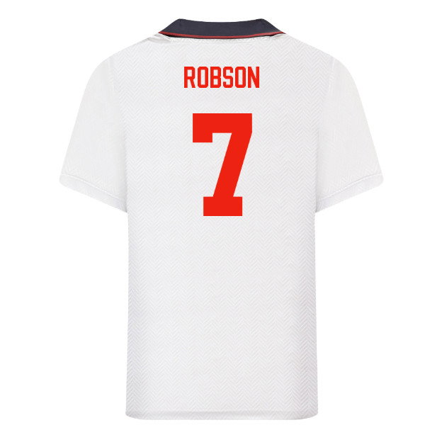 1993 England Home Retro Shirt (Robson 7)-SoccerKits Hub | Buy Soccer Jerseys Online