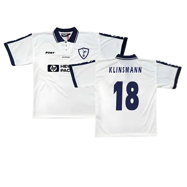 1995-1997 Tottenham Home Pony Shirt (Klinsmann 18)-SoccerKits Hub | Buy Soccer Jerseys Online
