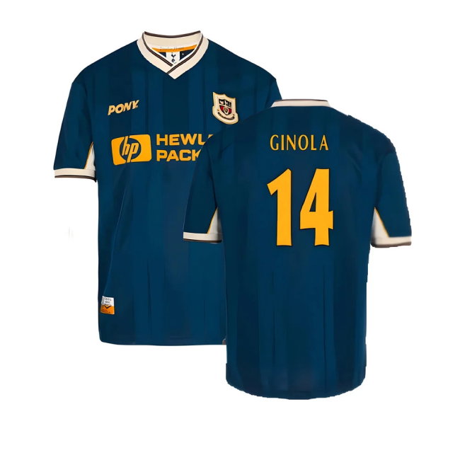 1997-1999 Tottenham Away Pony Reissue Shirt (Ginola 14)-SoccerKits Hub | Buy Soccer Jerseys Online