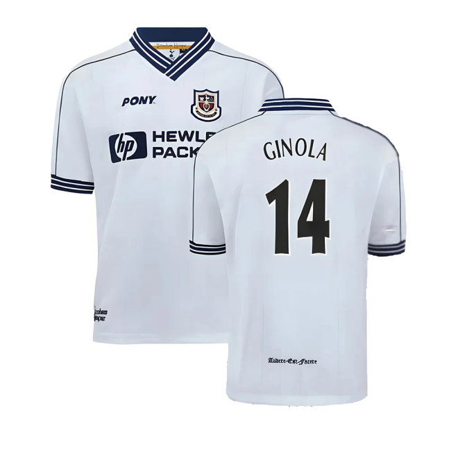 1997-1999 Tottenham Home Pony Retro Shirt (Ginola 14)-SoccerKits Hub | Buy Soccer Jerseys Online
