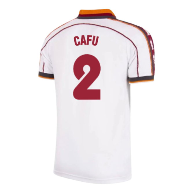 1998-1999 Roma Away Retro Football Shirt (Cafu 2)-SoccerKits Hub | Buy Soccer Jerseys Online