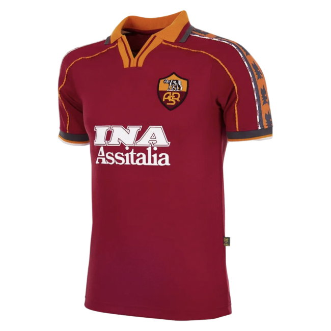 1998-1999 Roma Home Retro Football Shirt (Cafu 2)-SoccerKits Hub | Buy Soccer Jerseys Online