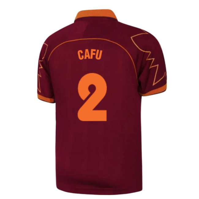 1999-2000 Roma Home Retro Football Shirt (Cafu 2)-SoccerKits Hub | Buy Soccer Jerseys Online