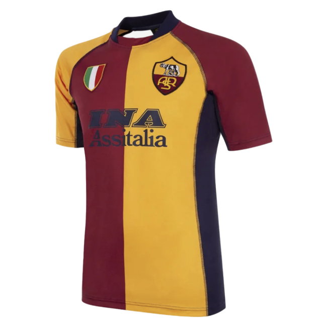 2001-2002 Roma European Retro Football Shirt (De Rossi 27)-SoccerKits Hub | Buy Soccer Jerseys Online
