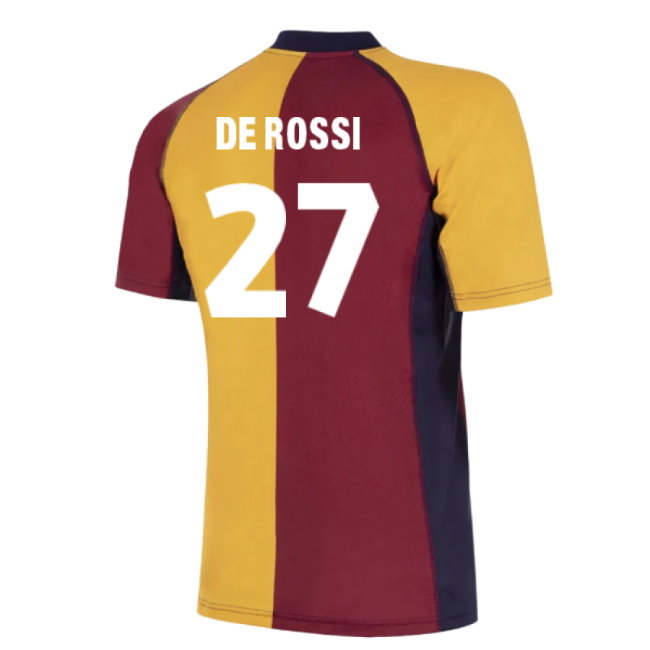 2001-2002 Roma European Retro Football Shirt (De Rossi 27)-SoccerKits Hub | Buy Soccer Jerseys Online