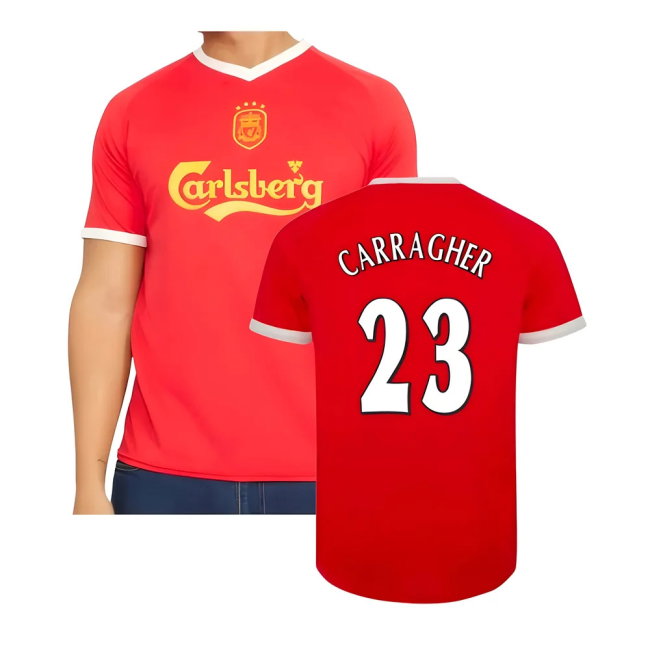2001-2003 Liverpool Retro Euro Home Shirt (CARRAGHER 23)-SoccerKits Hub | Buy Soccer Jerseys Online