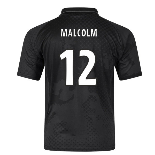 2002-2003 Rangers Retro Home Blackout Shirt (Malcolm 12)-SoccerKits Hub | Buy Soccer Jerseys Online