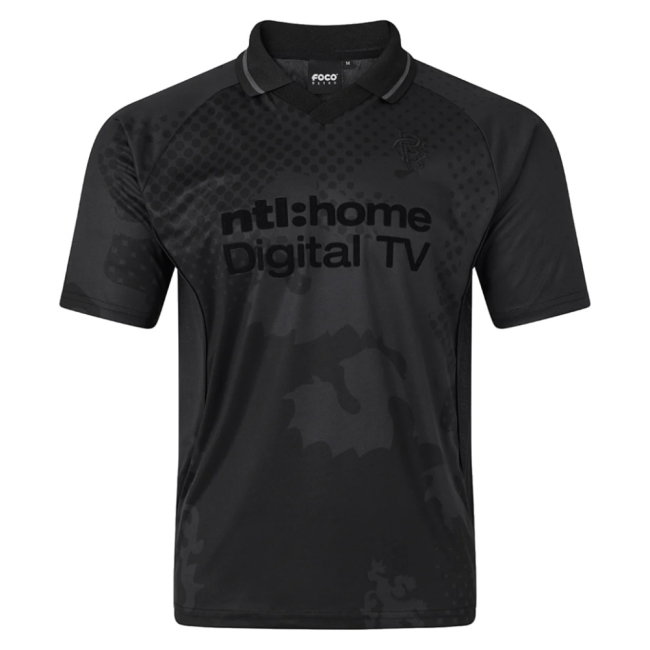 2002-2003 Rangers Retro Home Blackout Shirt (Your Name)-SoccerKits Hub | Buy Soccer Jerseys Online