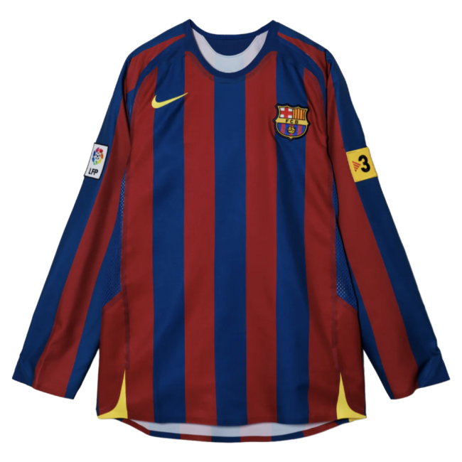 2005-2006 Barcelona T90 Reissue LS Home Shirt-SoccerKits Hub | Buy Soccer Jerseys Online