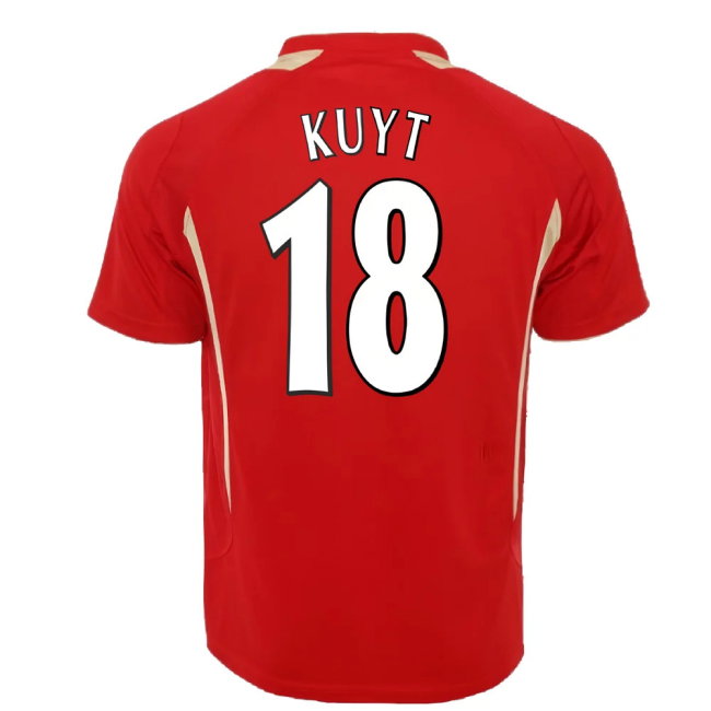 2005-2006 Liverpool Home CL Retro Shirt (KUYT 18)-SoccerKits Hub | Buy Soccer Jerseys Online