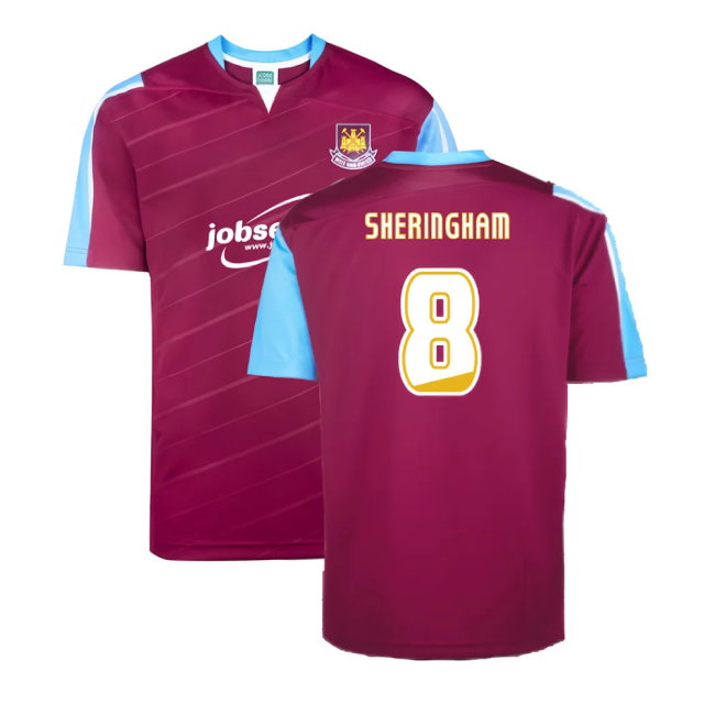 2005 West Ham Home Play Off Final Shirt (Sheringham 8)-SoccerKits Hub | Buy Soccer Jerseys Online
