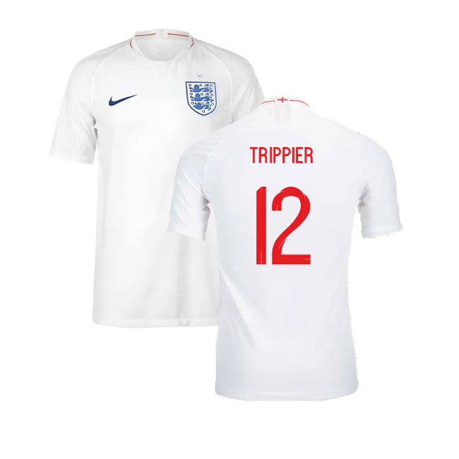 2018-2019 England Authentic Home Shirt (Trippier 12)-SoccerKits Hub | Buy Soccer Jerseys Online