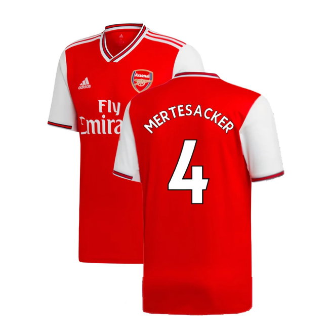 2019-2020 Arsenal Home Shirt (MERTESACKER 4)-SoccerKits Hub | Buy Soccer Jerseys Online