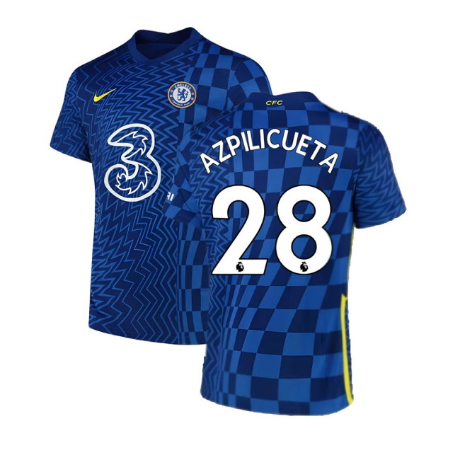 2021-2022 Chelsea Home Shirt (AZPILICUETA 28)-SoccerKits Hub | Buy Soccer Jerseys Online