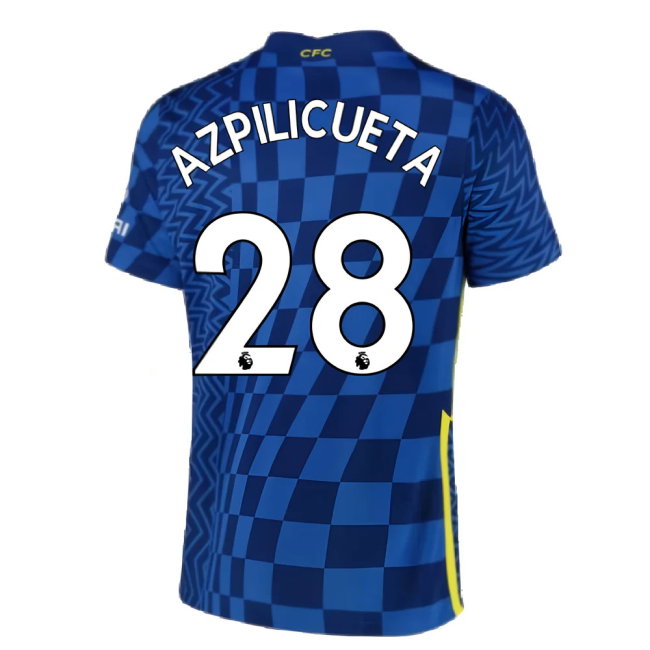 2021-2022 Chelsea Home Shirt (AZPILICUETA 28)-SoccerKits Hub | Buy Soccer Jerseys Online