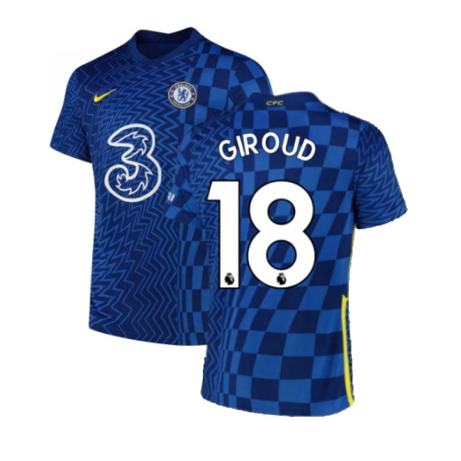 2021-2022 Chelsea Home Shirt (GIROUD 18)-SoccerKits Hub | Buy Soccer Jerseys Online