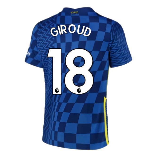 2021-2022 Chelsea Home Shirt (GIROUD 18)-SoccerKits Hub | Buy Soccer Jerseys Online