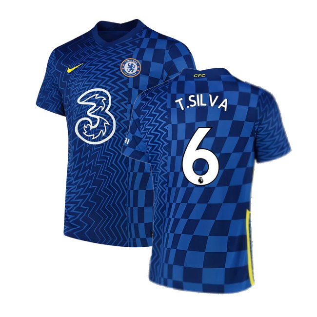2021-2022 Chelsea Home Shirt (T.SILVA 6)-SoccerKits Hub | Buy Soccer Jerseys Online